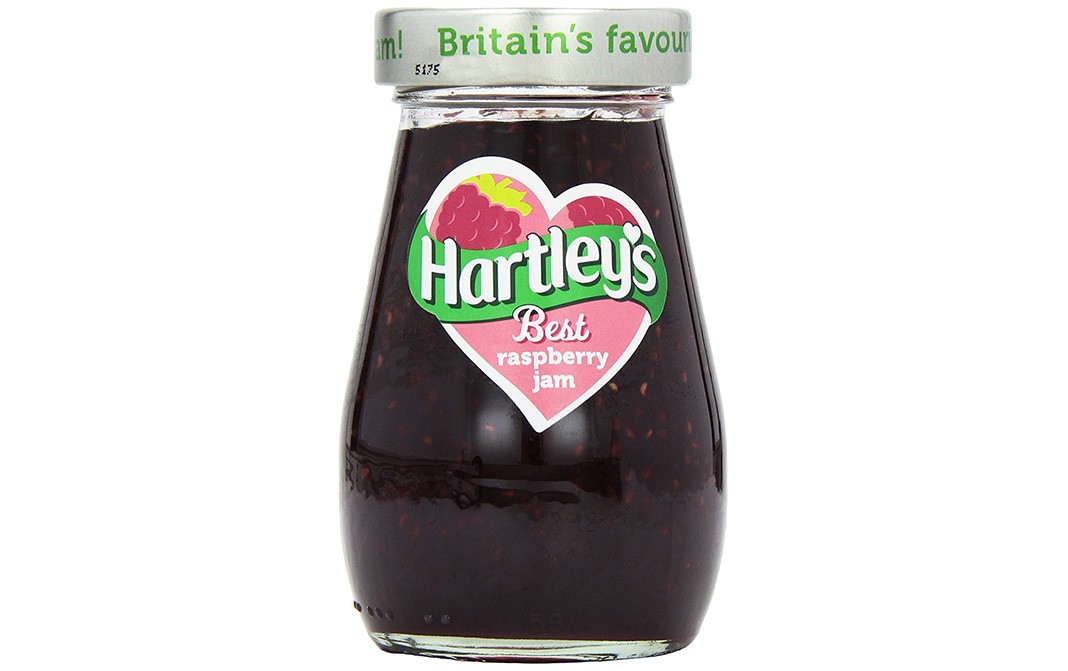 Hartley's Best Raspberry Jam    Glass Jar  340 grams
